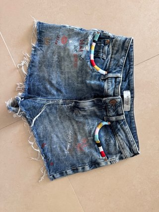 Shorts Guess S Vaqueros Desgastados