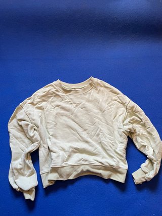 Sudadera cuello redondo verde agua