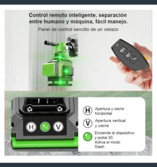 Nivel Láser 4D 16 Líneas Autonivelante Accesorios