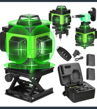 Nivel Láser 4D 16 Líneas Autonivelante Accesorios