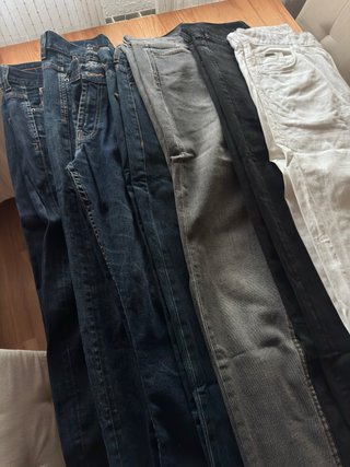Lote 7 Pantalones Tejanos para Hombre. Talla 38