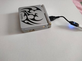 Nintendo Game Boy Advance SP Plateada tribal