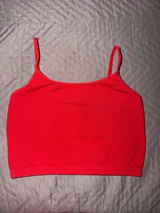 Top Primark Rojo Cómodo Talla XS