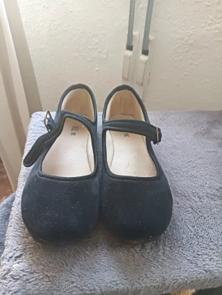 Bailarinas de Terciopelo Negras TEX Talla 36