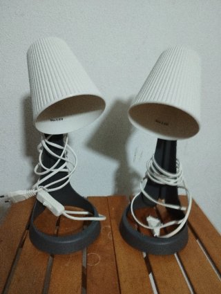 Juego de 2 lámparas de mesita