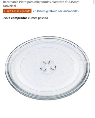 Plato para Microondas Universal 24,5 cm