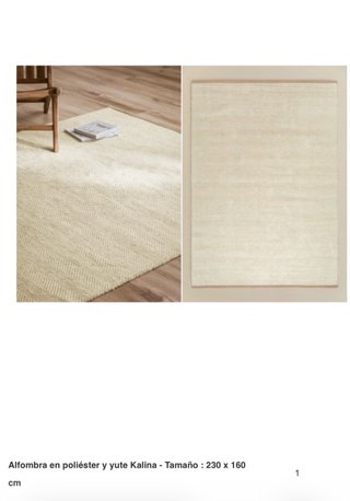 Tappeto Sklum Kalina Beige 230x160 cm