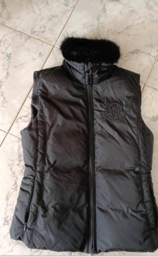Gilet Moncler donna nero