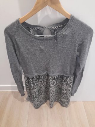 Vestido Pepe Jeans Gris Animal Print Talla grande
