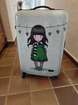 Maleta Santoro dibujo niña de 60 litros 57x38x22