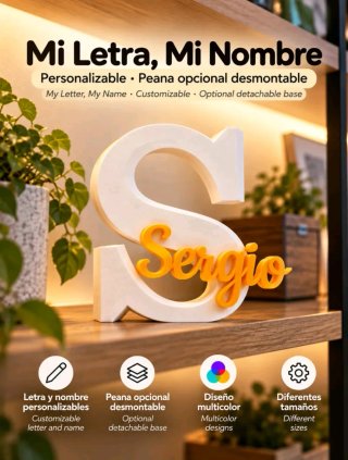 Letra con Nombre Personalizable