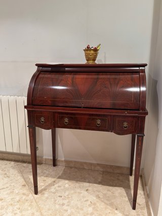 Escritorio Secreter Antiguo Madera Maciza