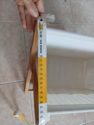 Portariviste pieghevole in legno e tessuto