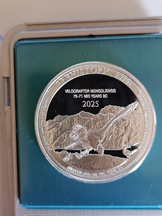 Lote 10. Moneda 1 Oz Plata Pura .9999