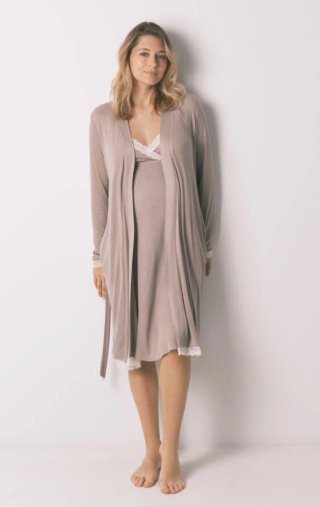 Conjunto Bata y Camisón lactancia "maternity" Wome