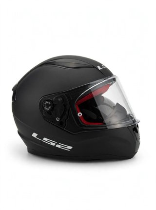 Casco de moto LS2 negro mate