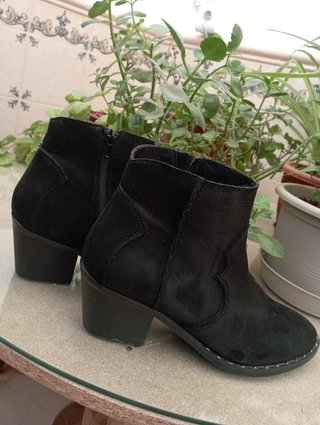 Botines negros tacón mujer
