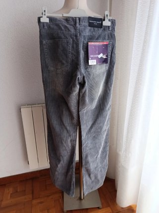 Pantalones Richard Davis Talla 38 Gris anchos