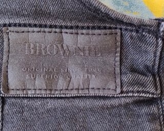 Peto vaquero Brownie pierna ancha gris oscuro