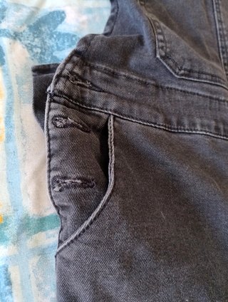Peto vaquero Brownie pierna ancha gris oscuro