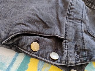 Peto vaquero Brownie pierna ancha gris oscuro