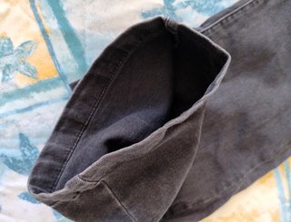 Peto vaquero Brownie pierna ancha gris oscuro
