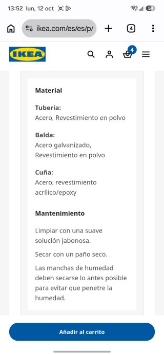 Scaffale a parete IKEA Enhet bianco