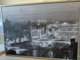 Urge Cuadro de París en Blanco y Negro.  Negociabl
