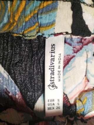Falda pantalón Stradivarius Talla S Estampado Flor