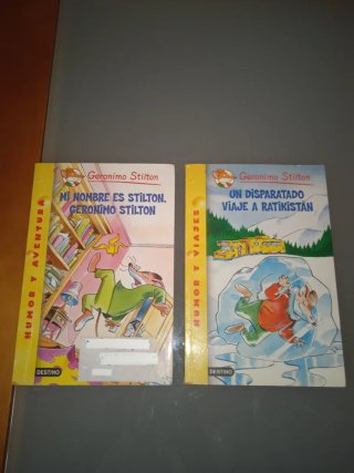 2 libros infantiles  Gerónimo Stilton