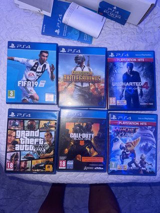 PS4 (PlayStation 4) 1TB con Mando y Juegos