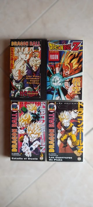 Lote 4 Películas VHS Dragon Ball Z