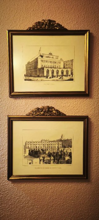 Set de 2 Cuadros del Madrid Antiguo
