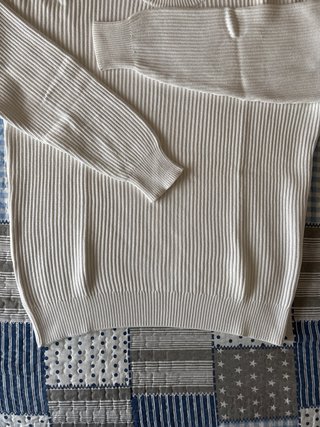 Jersey Blanco Zara Hombre Talla M