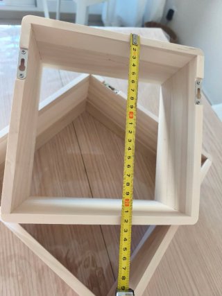 Set di 2 Scaffali Quadrati in Legno