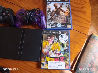 Consola PS2 Negra + 2 Mandos + Juegos