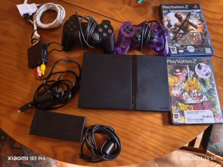 Consola PS2 Negra + 2 Mandos + Juegos