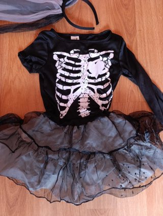 Disfraz Halloween Esqueleto Niña