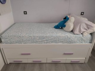 Cama Nido con Cama Supletoria y Cajones