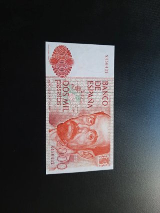 BILLETE DE 2000 PESETAS DE 1980 SIN SERIE