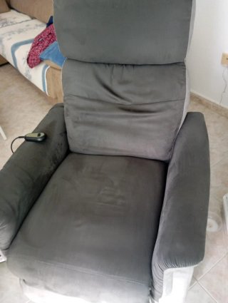 Sillón Eléctrico Reclinable Gris