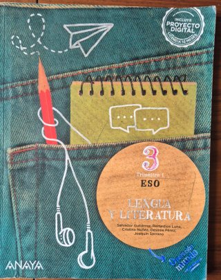 Libro de Lengua y Literatura 3°Eso.
