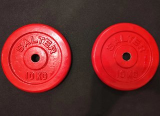 2 Discos de Pesas SALTER 10kg (20kg total)