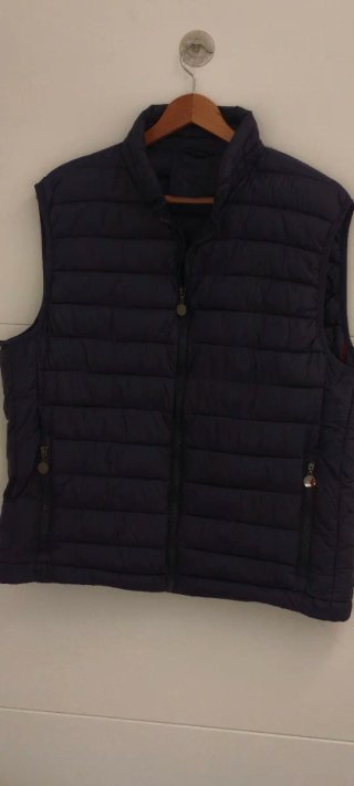 Chaleco acolchado azul talla xxl