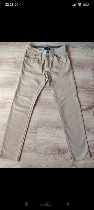 Pull & Bear Pants Denim Style Chino Streetwear Y2K