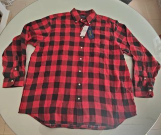 Camisa Polo Ralph Lauren Franela Cuadros 2XL
