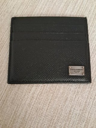 Cartera Tarjetero Dolce & Gabbana Negra Cuero