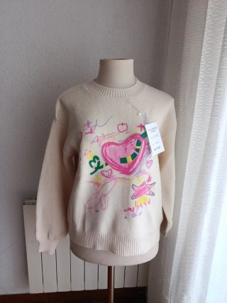Jersey XL estampado corazón