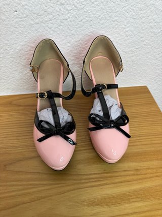 Zapatos Mary Jane Lolita Rosa Talla 34