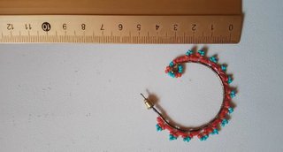 Pendientes de aro con abalorios Sfera